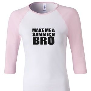 Make me a Sammich Printed Raglan Tee